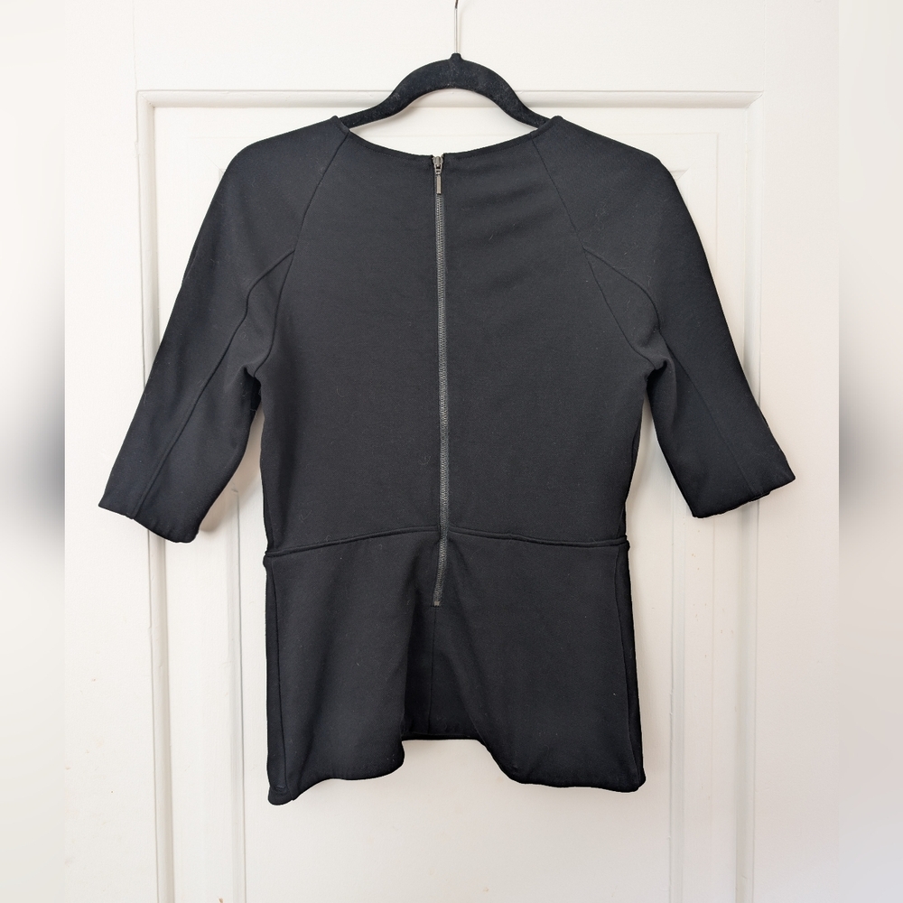 Club Monaco Black Peplum Top Size small - Picture 6 of 6
